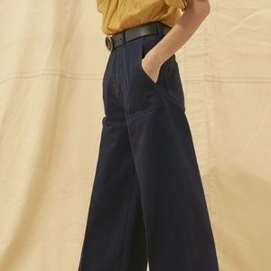 Ba&sh wide leg midnight dark blue jeans size XS (price negotiable)